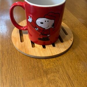 Snoopy Red Ceramic Coffee Mug - Holiday Design
